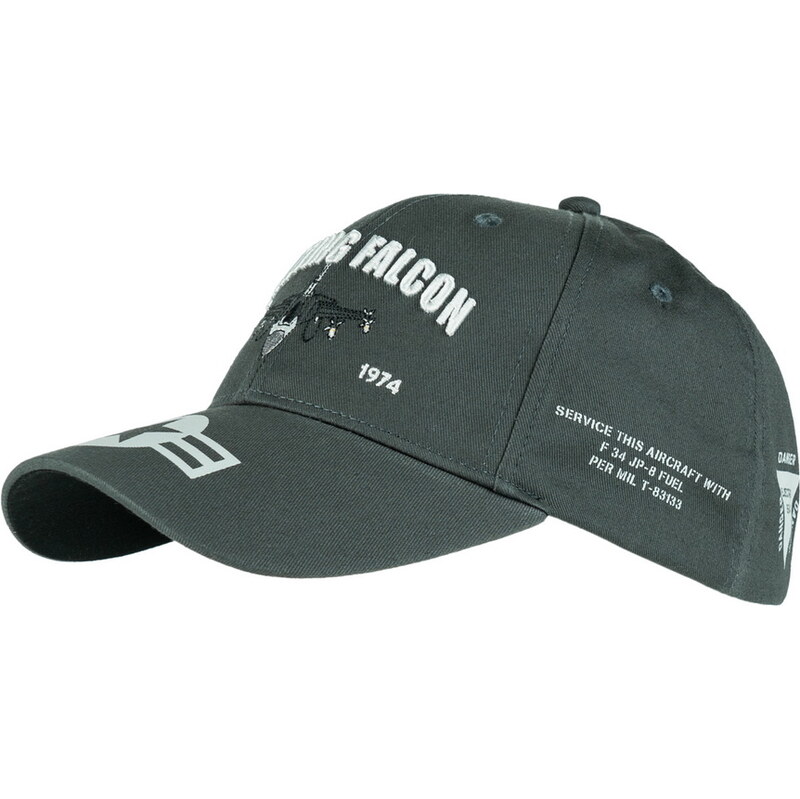 FOSTEX Kšiltovka Baseball F-16 Falcon 1974 šedá