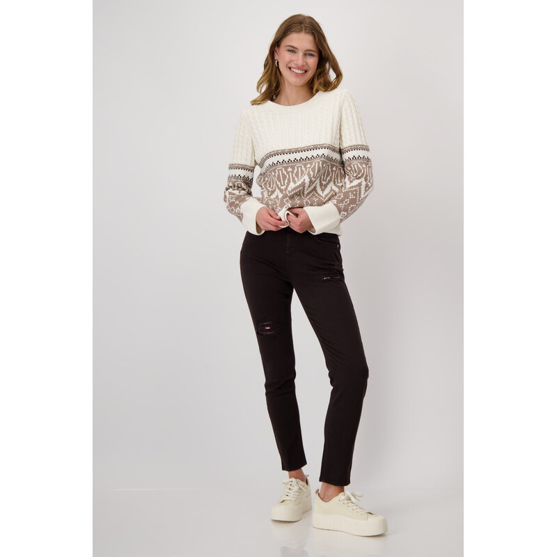 MONARI coza glamour dámské džíny hnědé