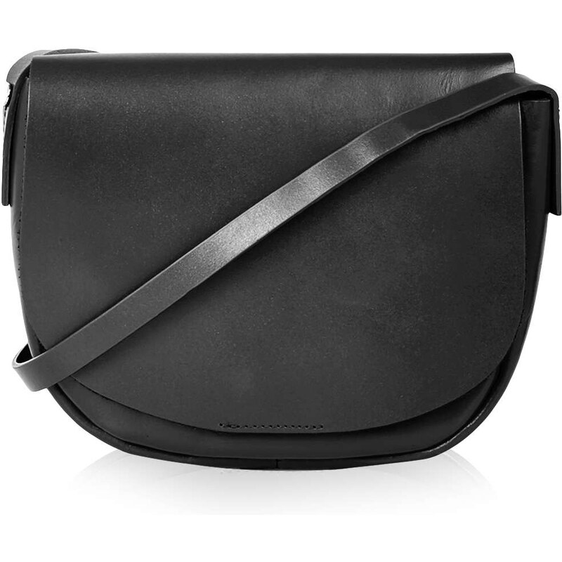 Topshop Clean Leather Saddle Bag