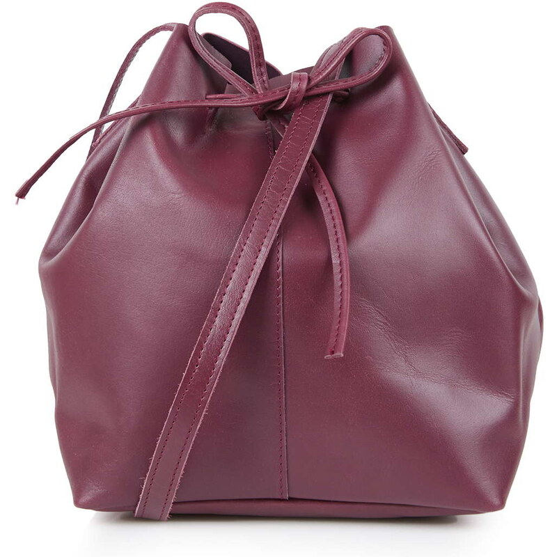 Topshop Leather DufflE Crossbody Bag