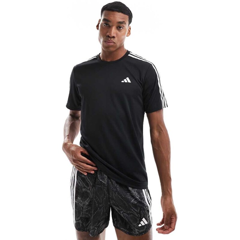 adidas performance adidas Training Essential 3 Stripe t-shirt in