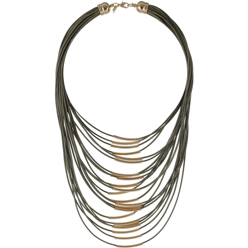 Topshop Threaded Multi-Row Necklace
