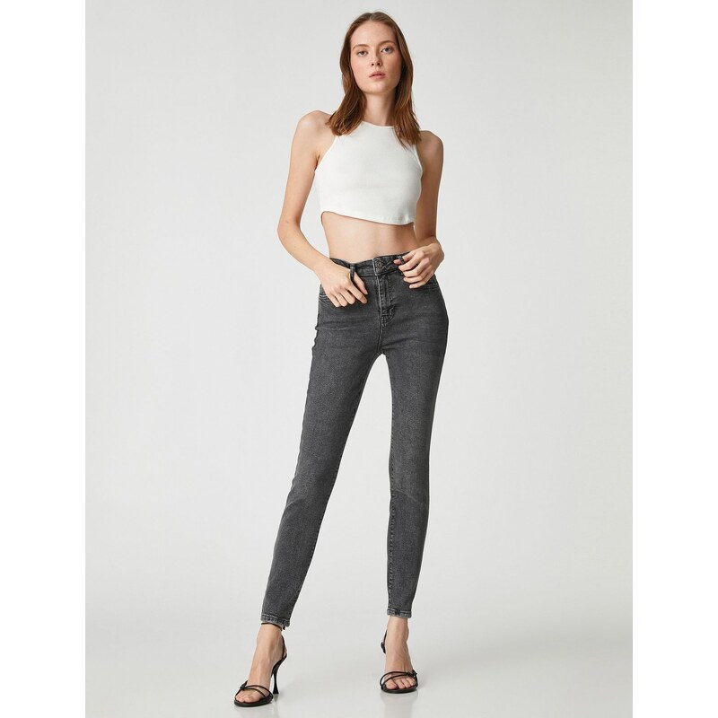 Koton High Waist Jeans Slim Leg Slim Cut - Carmen Jean