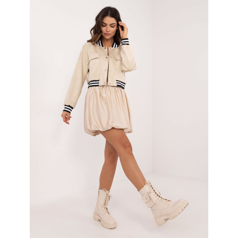 Italy Moda Skirt-DHJ-SD-19865.45-beige 107096402
