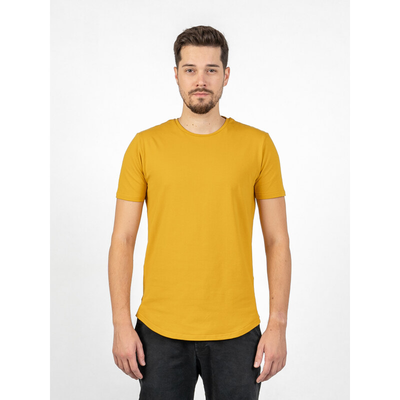 TallGuys Pánské prodloužené tričko | óčko | Mustard