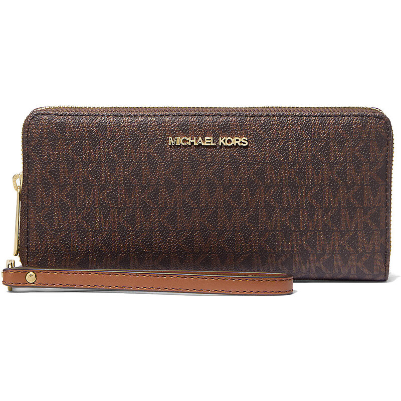Michael Kors Peněženka Jet Set Travel Continental Brown