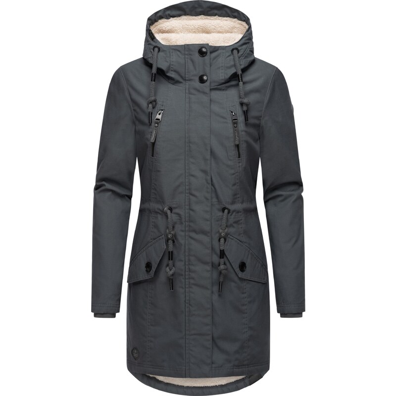 Ragwear Zimní parka Elsie režná / tmavě šedá