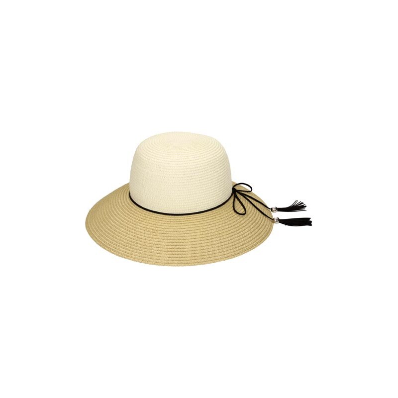 INVUU Dámský slaměný klobouk 15H0108 natural-beige 57 cm
