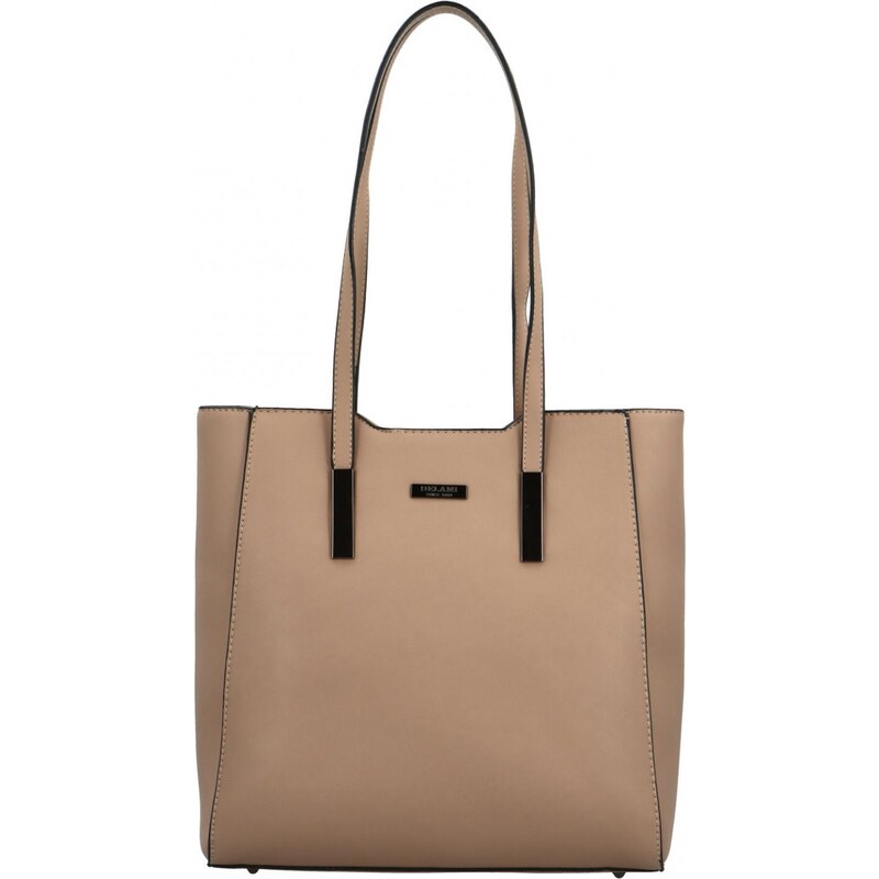 Dámská kabelka na rameno taupe - Delami Luxe Charm taupe
