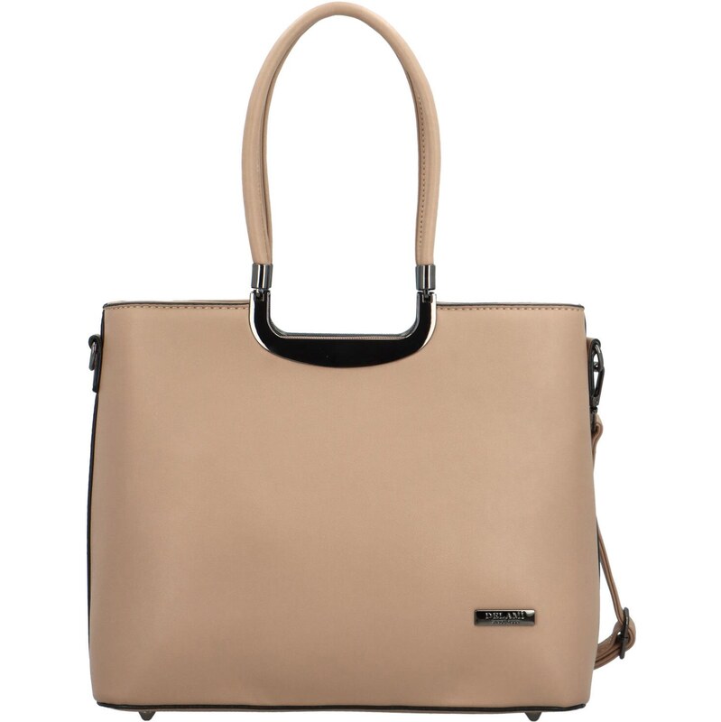 Dámská kabelka do ruky taupe - Delami Bella Rosa taupe