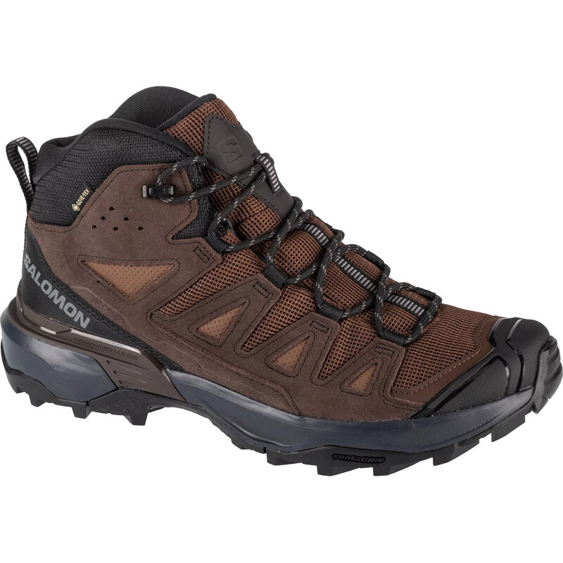 Hnědá pánské turistické boty Salomon X Ultra 360 Ltr Mid GTX