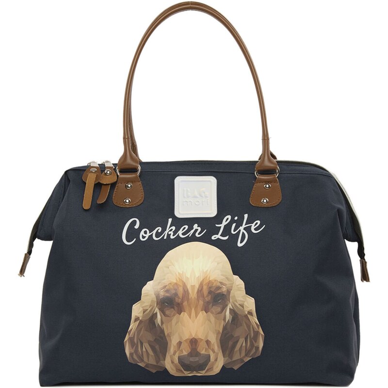 Bagmori Taška Weekender hnědá / cappuccino / bílá 115686075
