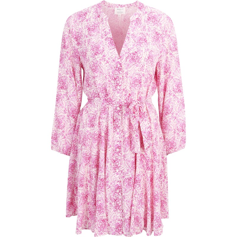 Maison 123 Košilové šaty MIRANDA pink / bílá