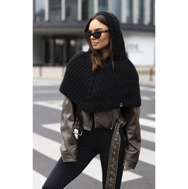 Fashionweek Dámská Čepice jako kapuce s trubkovým šátkem 2W1 JK