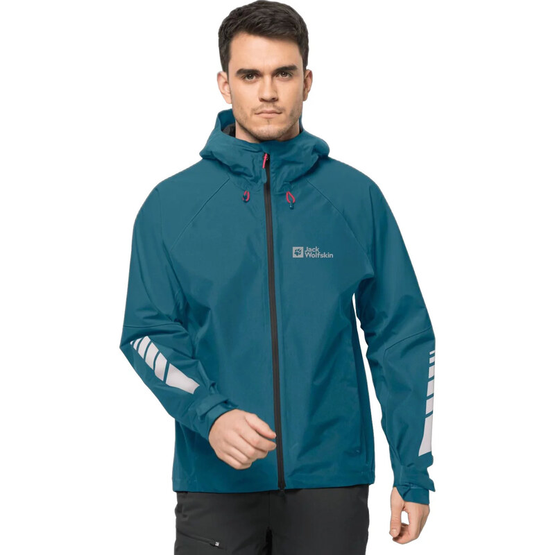 Modrá pánská lehká turistická bunda Jack Wolfskin Morobbia 2l