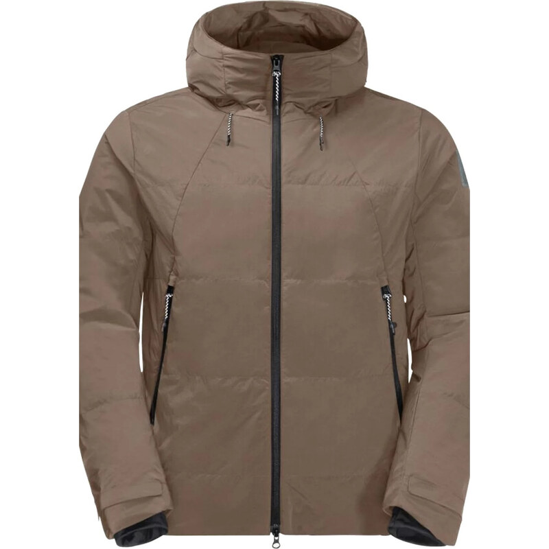 Hnědá pánská zimní bunda Jack Wolfskin Bike Commute Ins Jkt M