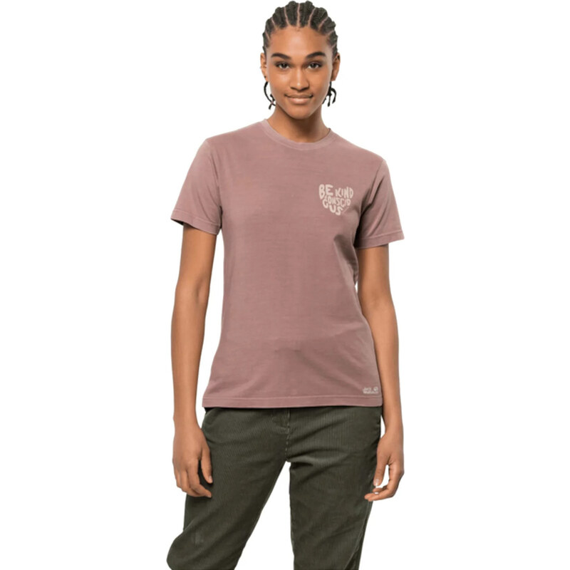 JACK WOLFSKIN Růžové dámské tričko s krátkým rukávem Jack Nature Tee W 100599280