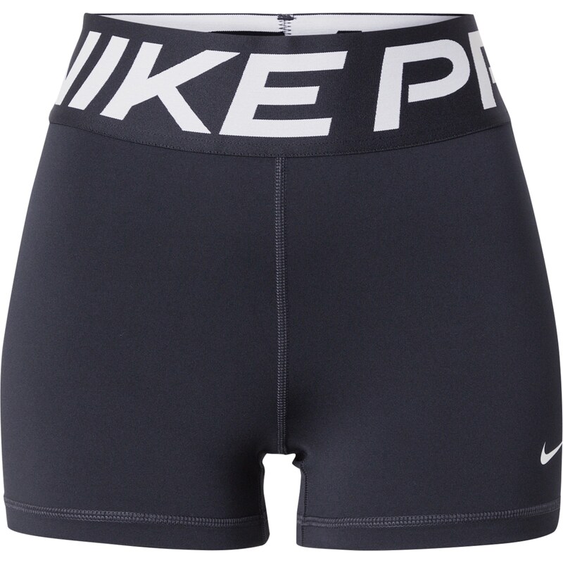 NIKE Sportovní kalhoty černá / bílá