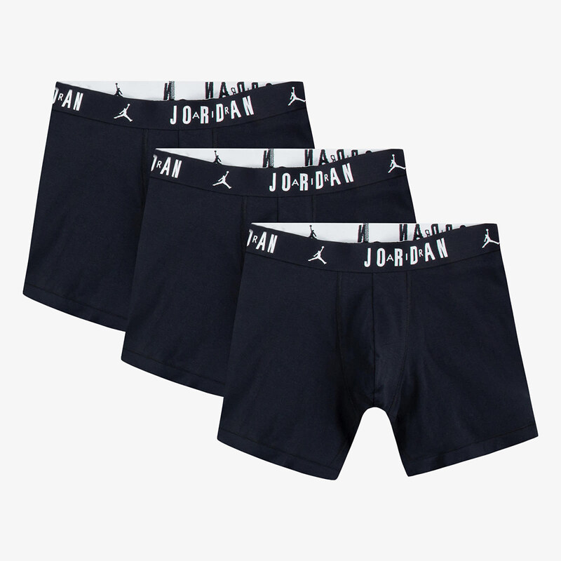 Boxerky Jordan Flight Cotton Core 3-Pack Boxer Brief Black XXL