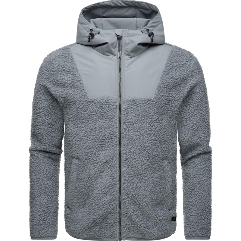 Ragwear Funkční fleecová mikina Adar kámen / černá