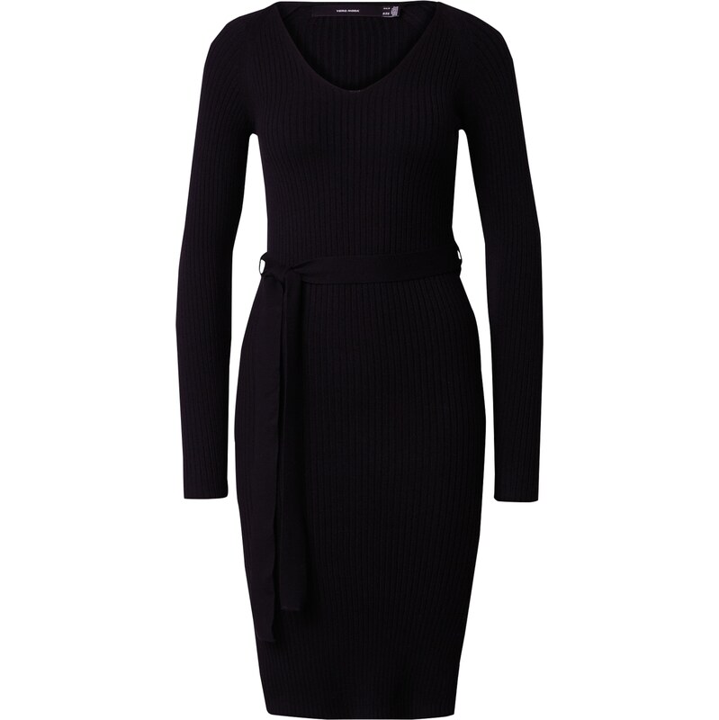 VERO MODA Úpletové šaty Saba černá