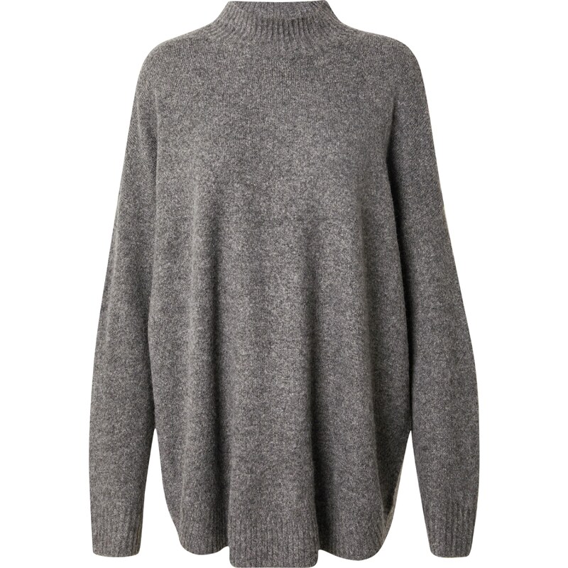 VERO MODA Svetr Plaza tmavě šedá
