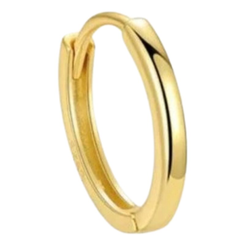 Olivie Stříbrný 12mm KROUŽEK GOLD 1 ks 8777 95334036