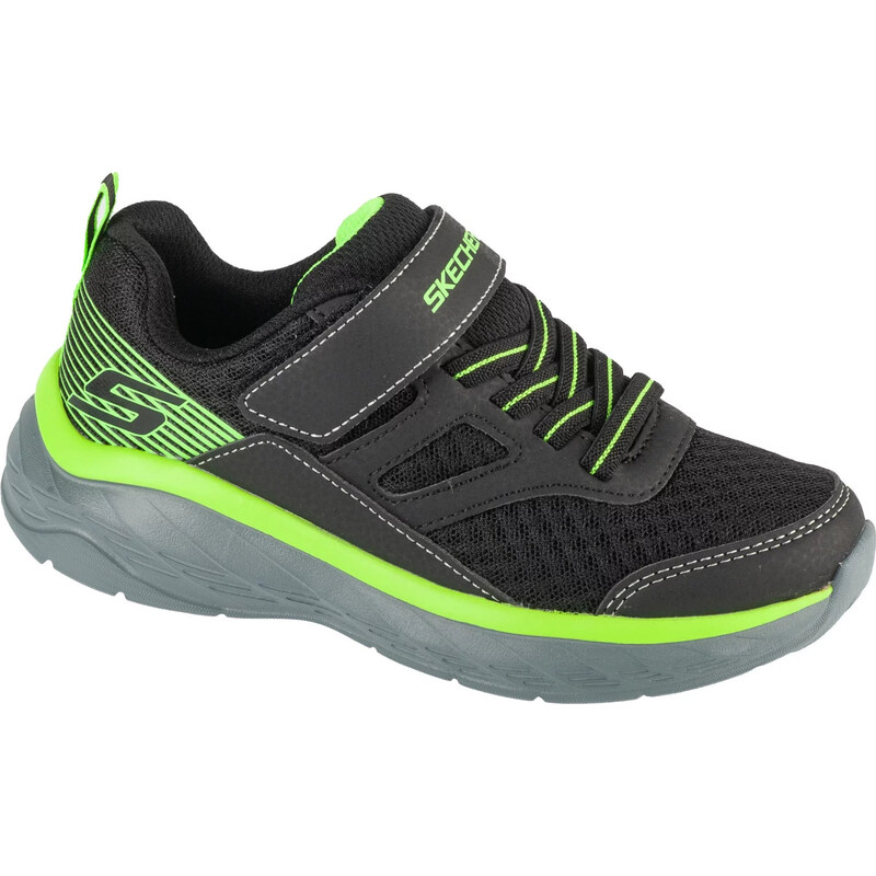 Černo-zelené dětské tenisky Skechers Boundless 403718L-BKLM