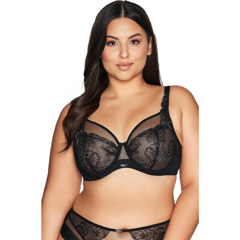 AVA LINGERIE Měkká podprsenka s kosticí Ava Černá 100620661
