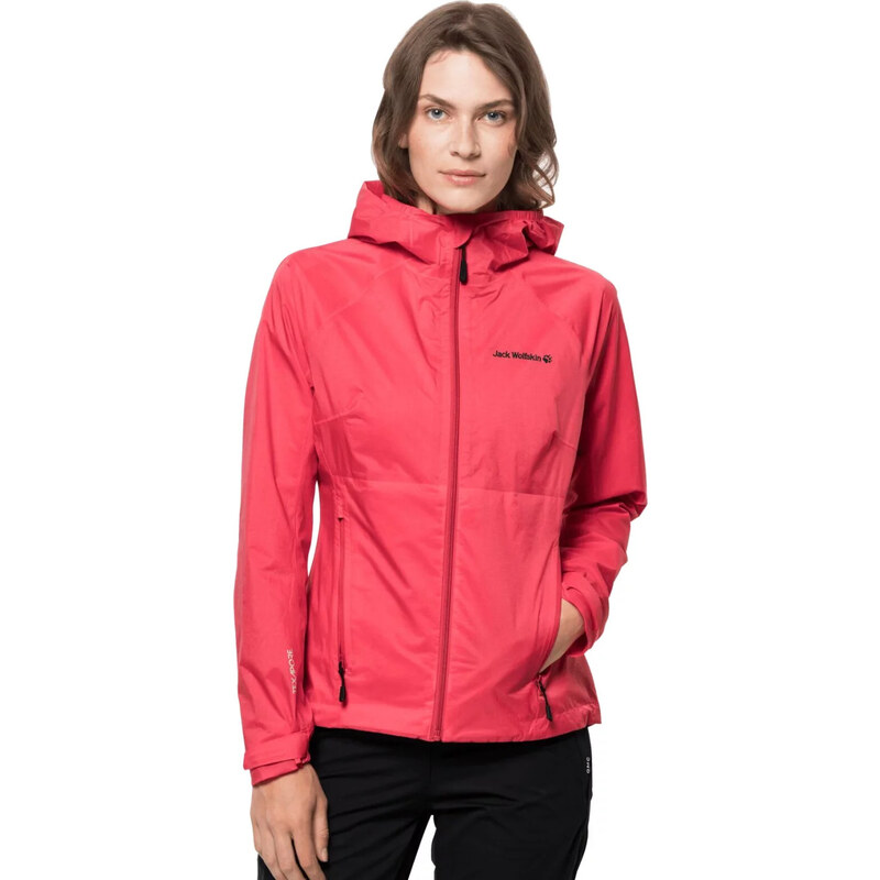 Malinová dámská sportovní bunda Jack Wolfskin Tasman 2l Jkt W Červená 100620679