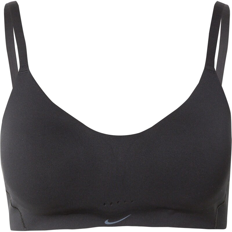 NIKE Sportovní podprsenka ALATE MINIMALIST šedá / černá