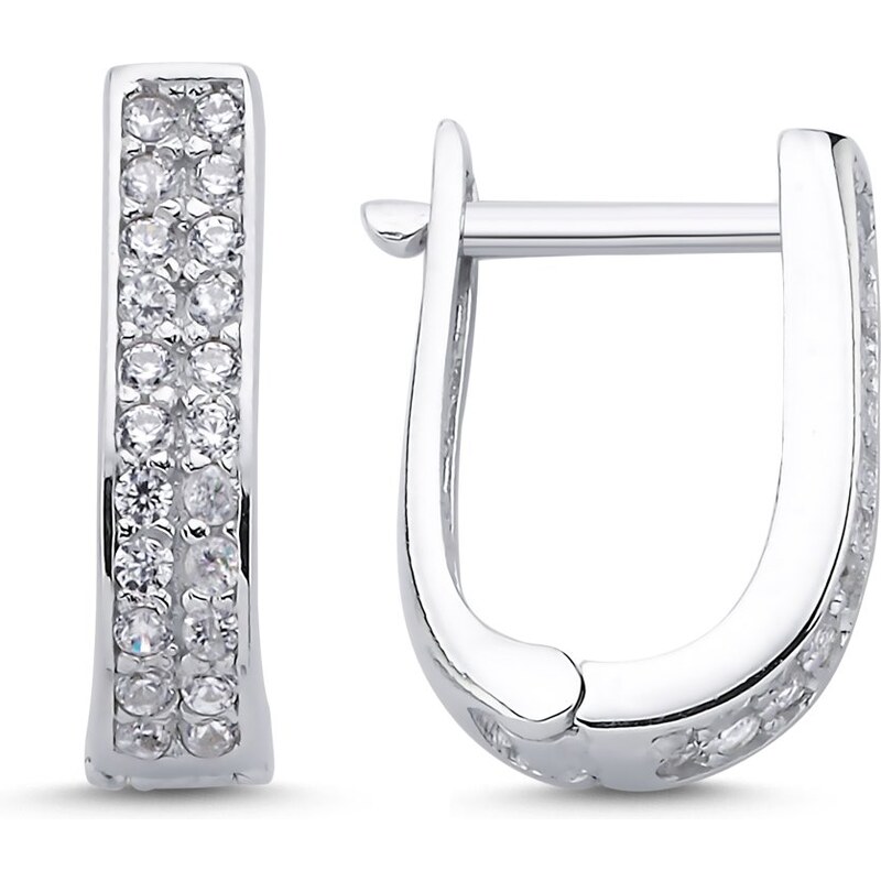 LUNICA Stříbrné elegantní náušnice 100449287