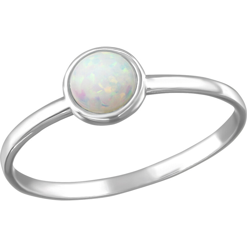 LUNICA Stříbrný prstýnek OPÁL 100449246