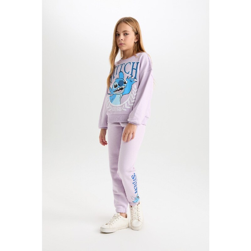 DEFACTO Girls Disney Lilo & Stitch Elastic Waist Standard Fit