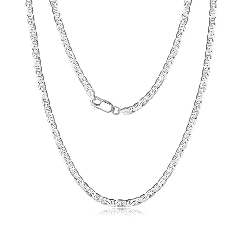MAJYA Stříbrný řetízek FABIEN 45 cm | šířka 3,7 mm 11209 100635048