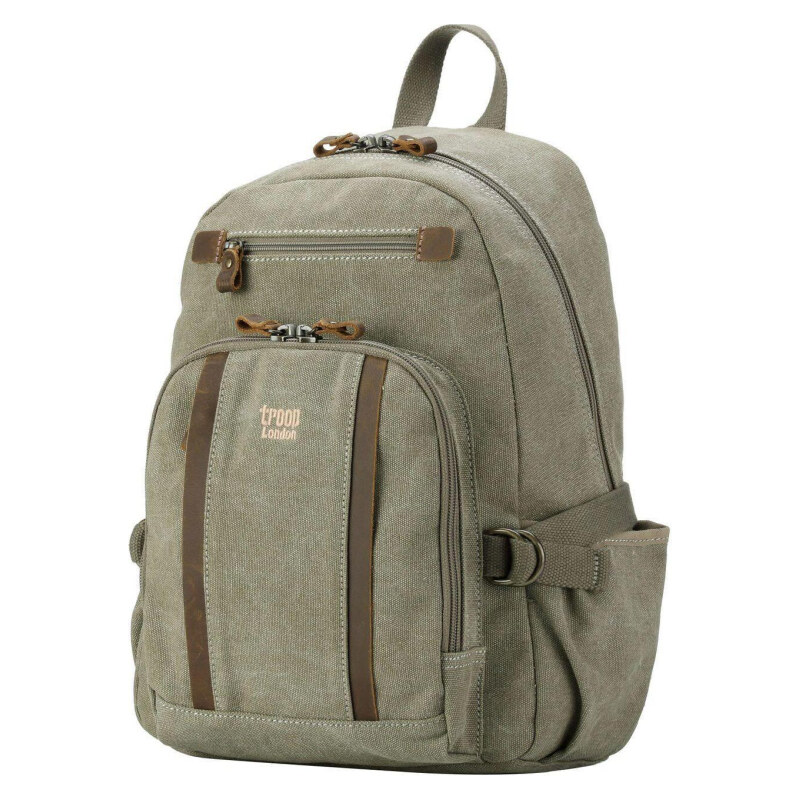 Troop London Značkový středně velký městský batoh zelený (GTB811