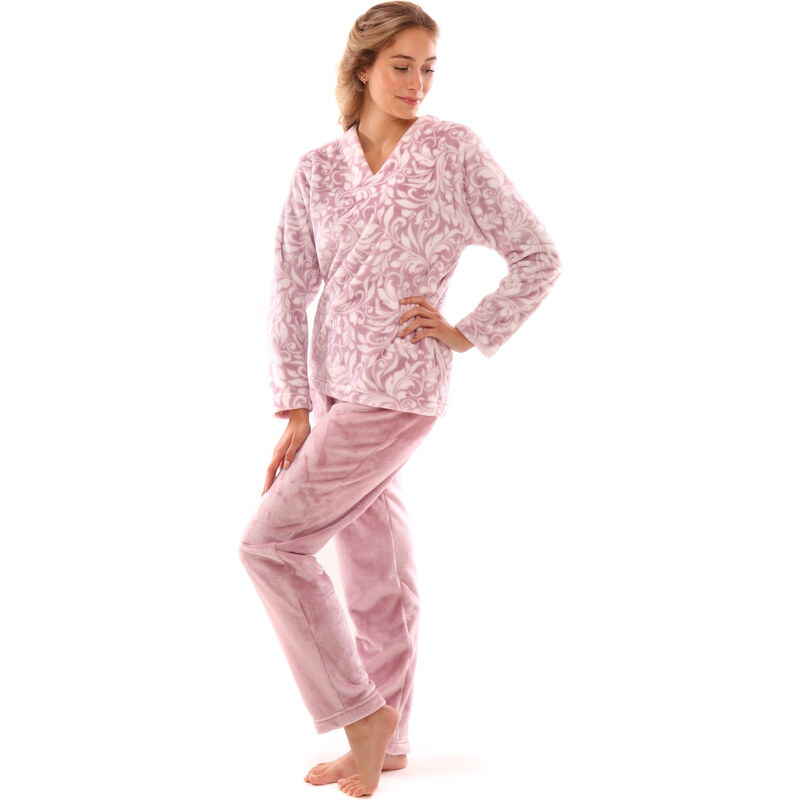 Dámské pyžamo Flora 6456 mauve mIst - Vestis 113453982