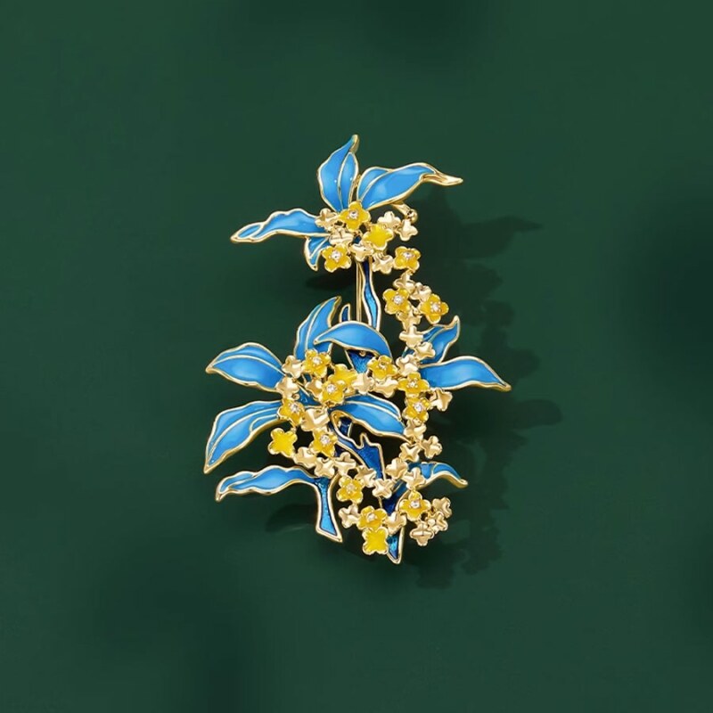 Éternelle Luxusní brož s květinovým motivem Rosaline 100645857
