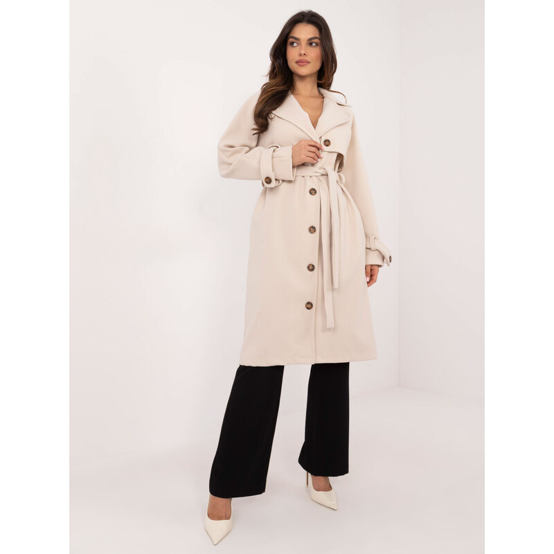 Och Bella Coat TW-PL-BI-2209.71P-light beige 107090458