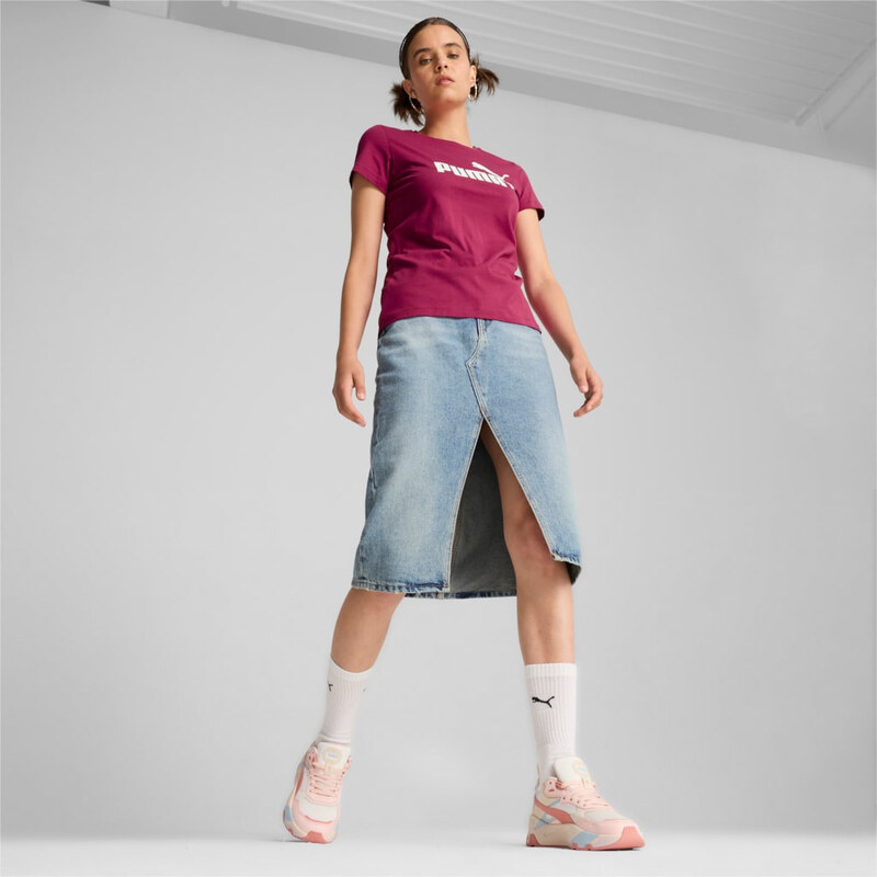 PUMA - ESS LOGO TEE W DÁMSKÉ BAVLNĚNÉ TRIKO