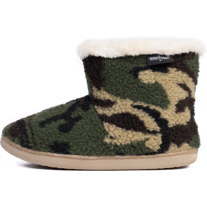 Minnetonka Kozačky Betty béžová / zelená / černá