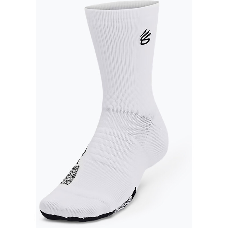 Pánské ponožky Under Armour Curry AD Playmaker 1P Mid white /