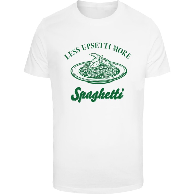 Mister Tee Pánské tričko Upsetti Spaghetti bílé