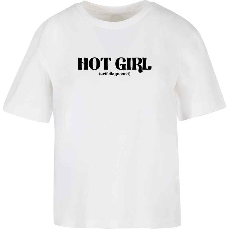Mister Tee Dámské tričko Hot Girl Diagnosis bílé