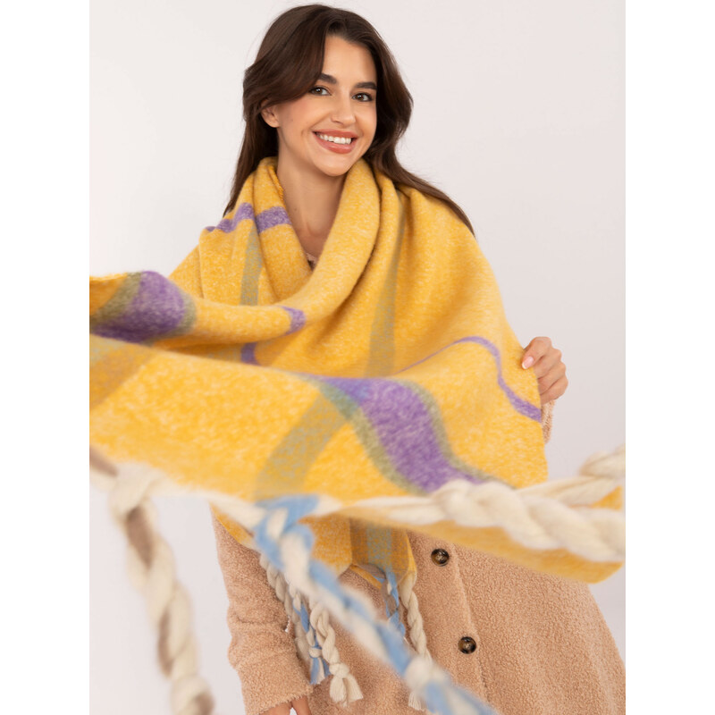 Wool Fashion Italia Scarf-AT-SZ-2315.33-dark yellow