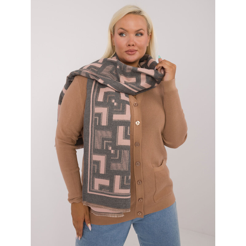Wool Fashion Italia Scarf-AT-SZ-23158.32-grey-pink