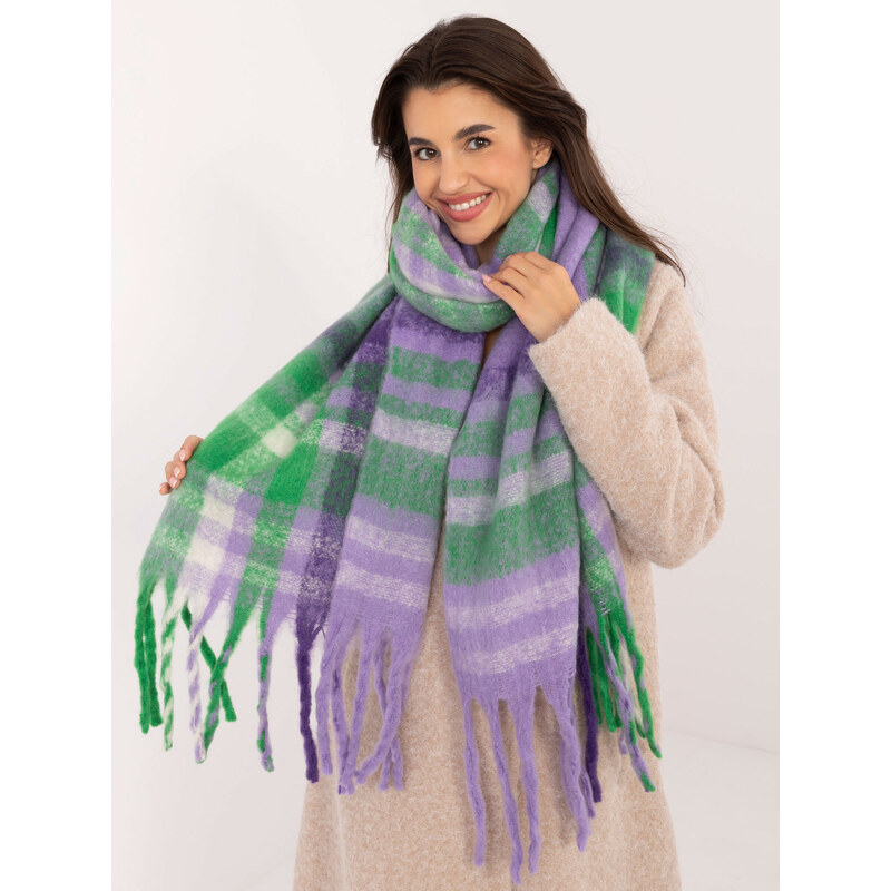 Wool Fashion Italia Scarf-AT-SZ-231301.21-purple