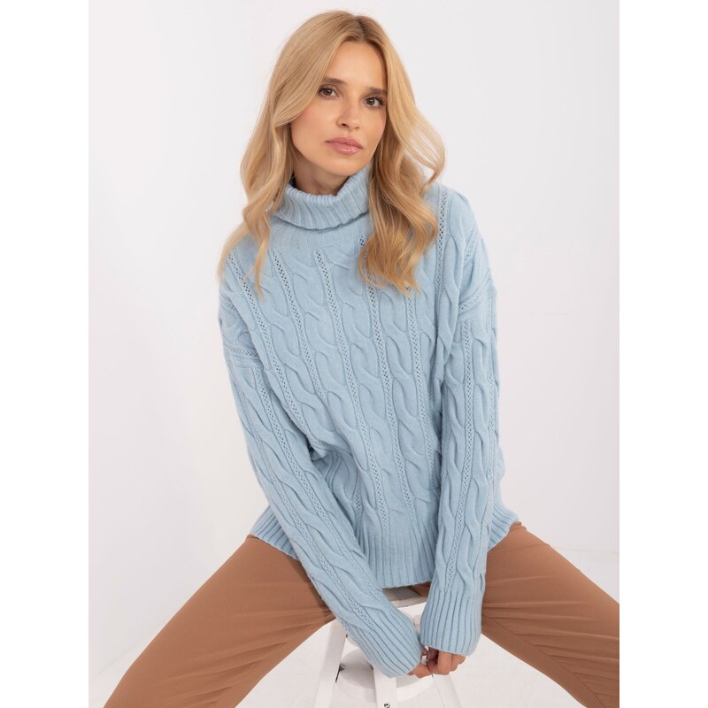 Wool Fashion Italia Sweater-AT-SW-23445.00-Light Blue