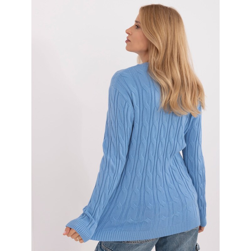 Wool Fashion Italia Sweater-AT-SW-2343.88-Blue