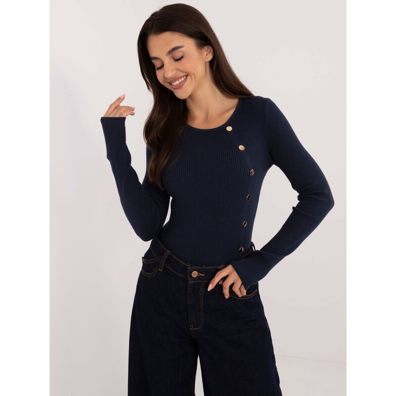 Wool Fashion Italia Sweater-AT-SW-2332-2.65-navy blue